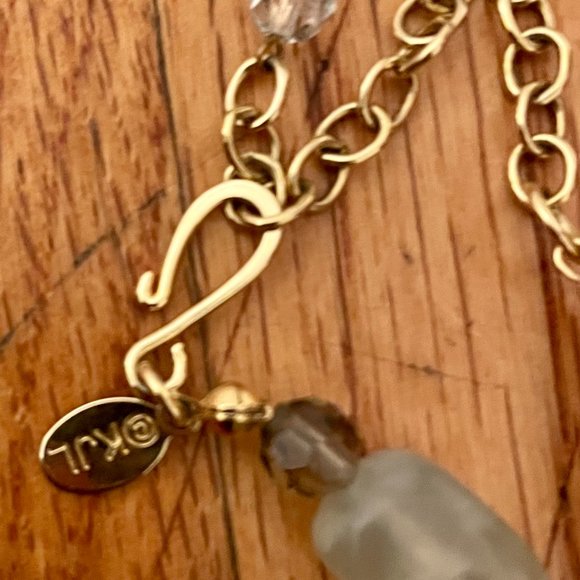 VTG KENNETH JAY LANE STONE/BEAD NECKLACE - Picture 2 of 3